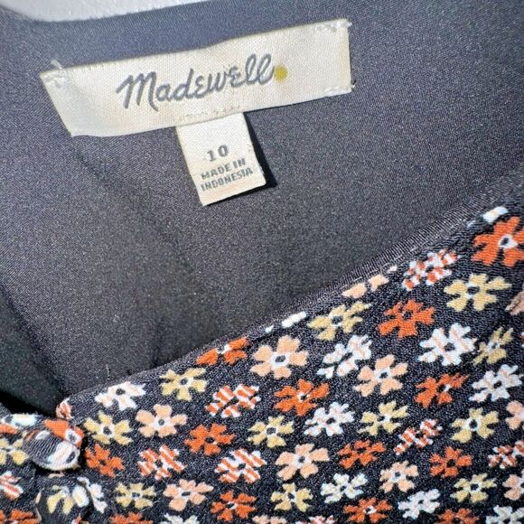 Madewell Women’s Size 12 Floral Cropped Tank Top Button Down Adjustable Straps - Picture 5 of 5